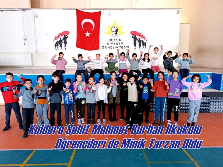 Şehit Mehmet Burhan İlkokulu Öğrencileri de Minik Tarzan Oldu
