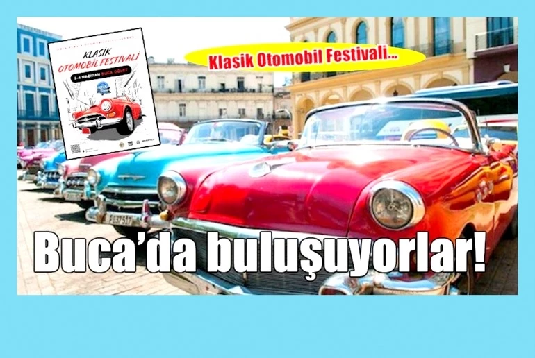 Klasik otomobil tutkunları İzmir