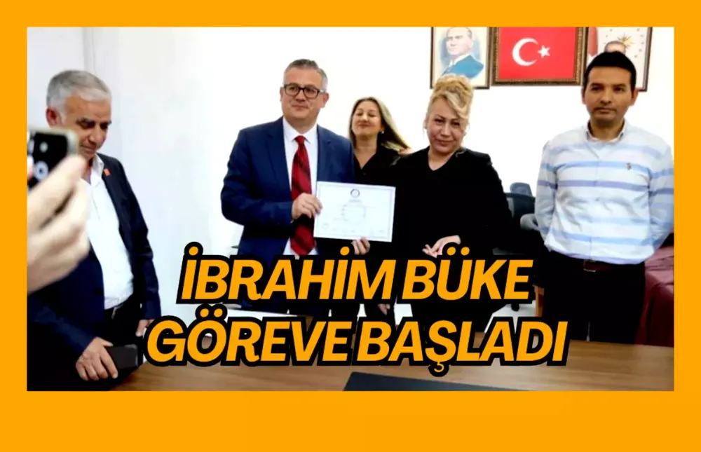 Gördes’te yeni belediye başkanı İbrahim Büke göreve başladı