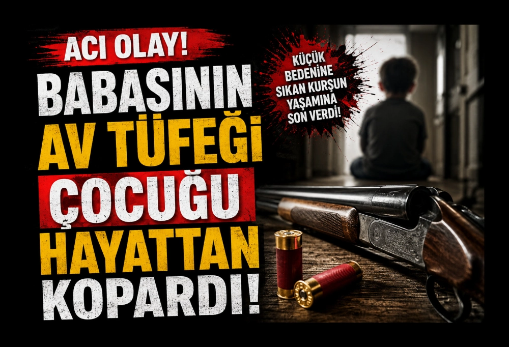 Acı olay: Babasının av tüfeği çocuğu hayattan kopardı